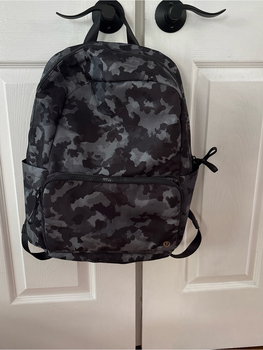 lululemon athletica Black Gray Camo Backpack